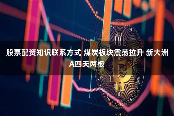 股票配资知识联系方式 煤炭板块震荡拉升 新大洲A四天两板
